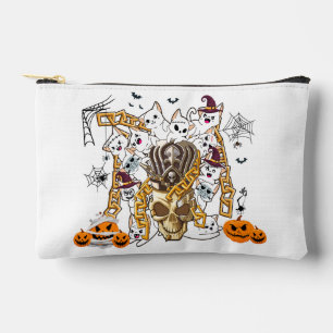 Cute and Funny Spooky Evil Cats Accessory Pouch