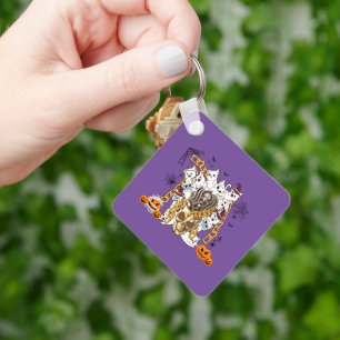 Cute and Funny Spooky Evil Cats Keychain