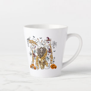 Cute and Funny Spooky Evil Cats Latte Mug