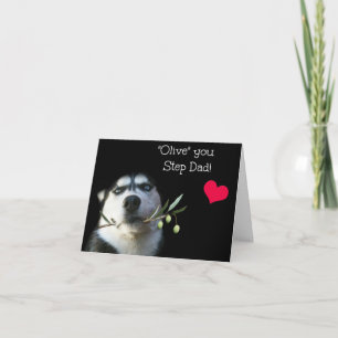 Cute and Funny Step Dad Happy Birthday Card