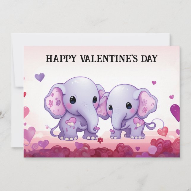 Cute and Funny Valentine's Day for Kids #36 Holiday Card (Front)