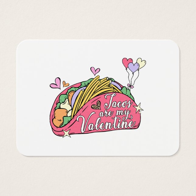 Cute and Funny Valentine's Day for Taco Lovers  (Front)