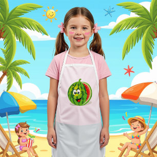 Cute and funny watermelon kids apron