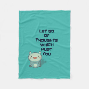 Cute and Inspirational Encouraging Quote Fleece Blanket