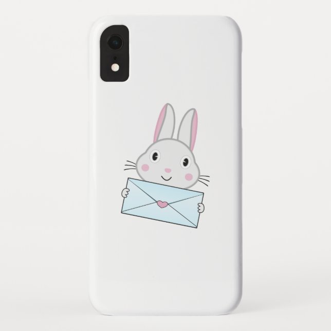 Cute and lovely Bunny holding Love Letter Case-Mate iPhone Case (Back)