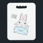 Cute and lovely Bunny holding Love Letter Seat Cushion<br><div class="desc">Are in love or beloved? Surprise your great love in a creative and funny way with this cute and original gift idea on Valentine’s Day. An original and romantic way to declare your love or sympathy.</div>
