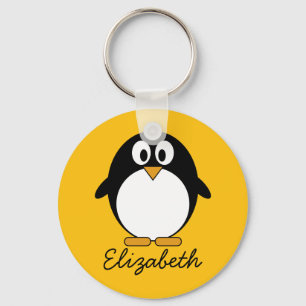 Cute and Modern Cartoon Penguin Keychain