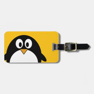 Cute and Modern Cartoon Penguin Luggage Tag