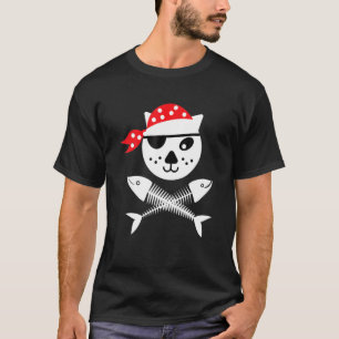 Cute And Pirate Kids Cat T-Shirt