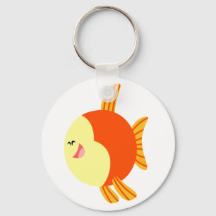 Cute and Plump Cartoon Fish Keychain