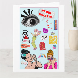 Cute and Quirky, Funny Galentine’s Day Bff Card