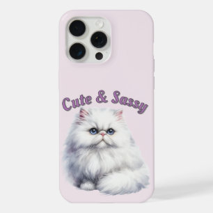 Cute and Sassy Persian Cat iPhone 15 Pro Max Case