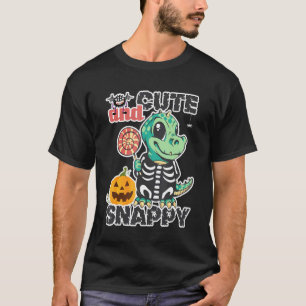 Cute And Snappy  Funny Pumpkin, Dinosaur, Happy Ha T-Shirt