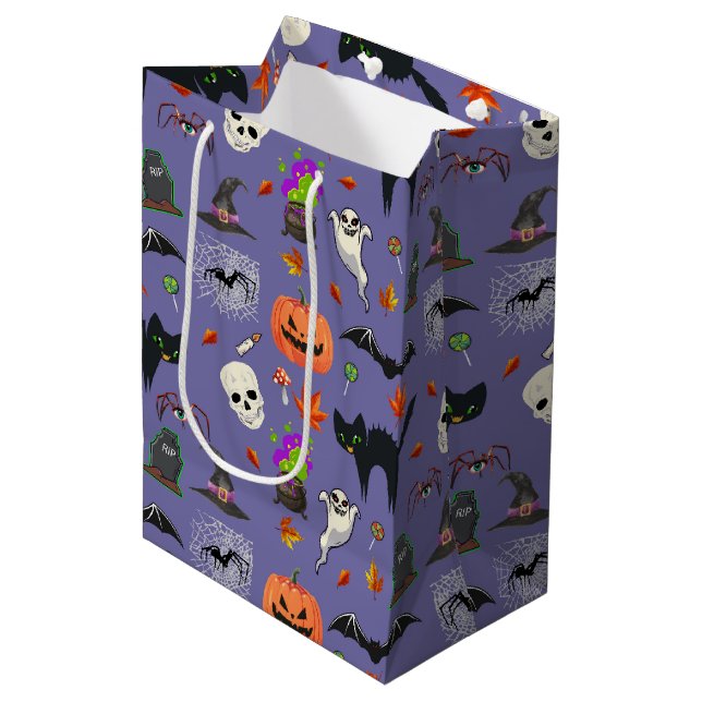 Cute And Spooky Halloween  Medium Gift Bag (Front Angled)