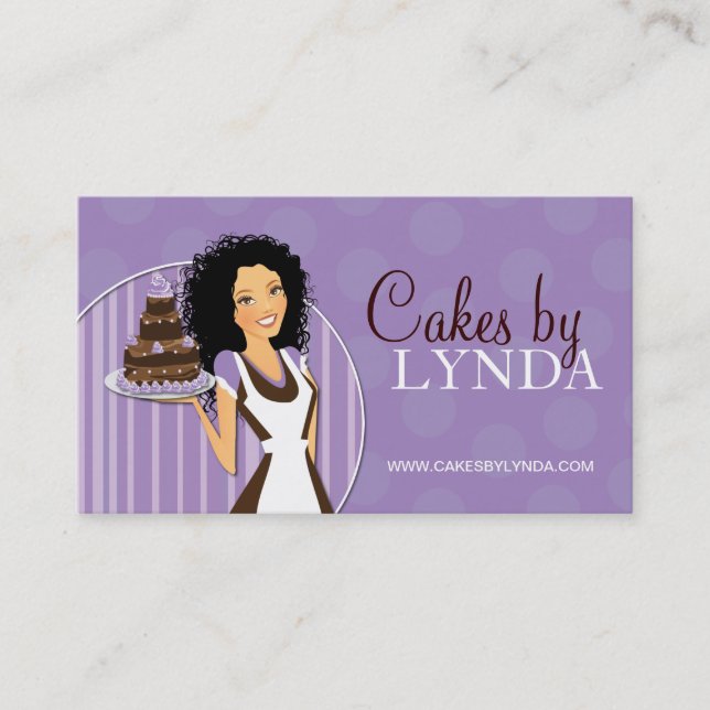 Cute and Sweet Bakery Business Cards (Front)