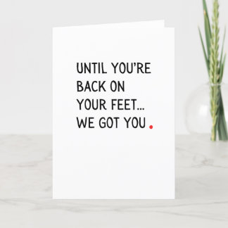 Cute and sweet Get Well and Support greeting card