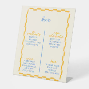 Cute and Trendy Baby shower bar  Pedestal Sign