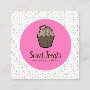 Cute and Whimsical Cupcake Bakery Business Cards