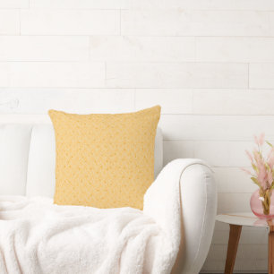 Cute and yellow Cheese pattern's Throw Pillow