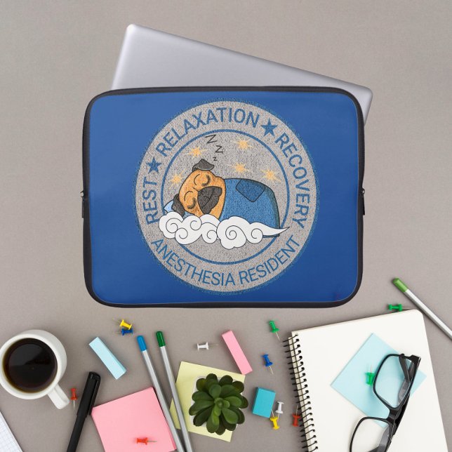 Cute Anesthesia / CRNA Rest Relax Recovery Laptop Sleeve (Creator Uploaded)