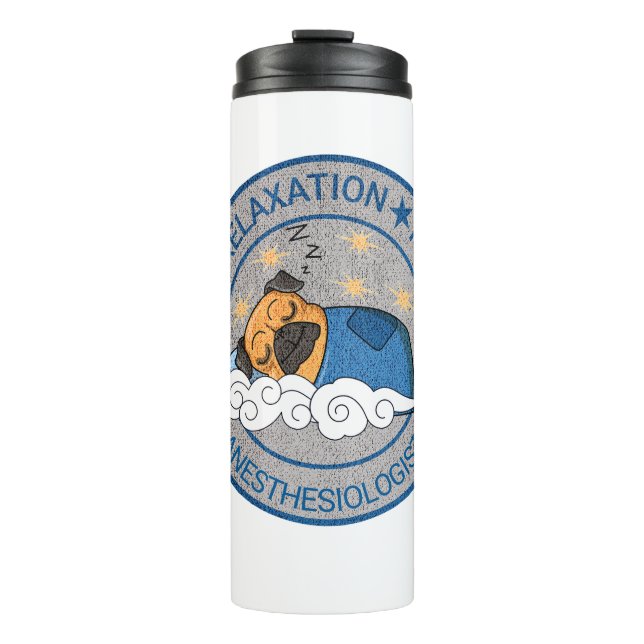 Cute Anesthesia / CRNA Rest Relax Recovery Thermal Tumbler (Front)