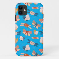 Cute angel cats pattern
