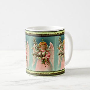Cute Angel In Pink Dress Coffee Mug