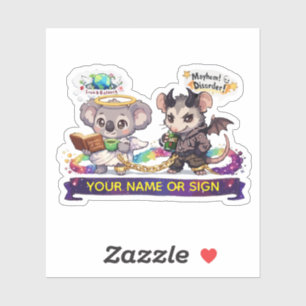 Cute Angel Koala and Chaos Opossum - Love & Mayhem