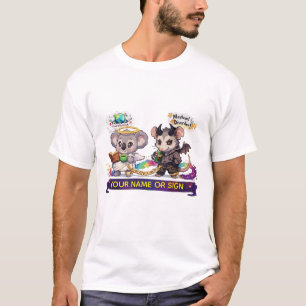Cute Angel Koala and Chaos Opossum - Love & Mayhem T-Shirt