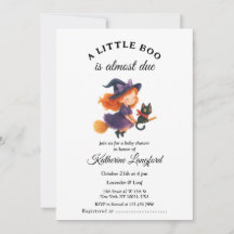 Cute Angel on the Way Halloween Baby Shower