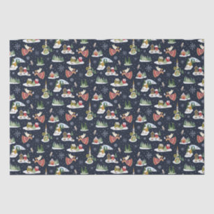 Cute angel peace on earth Christmas Tissue Paper