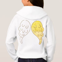 Cute Angel Wings Smiling  Halo Emoji Front