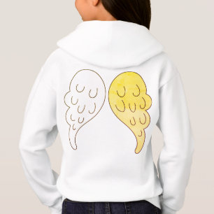 Cute Angel Wings Smiling Halo Emoji Front