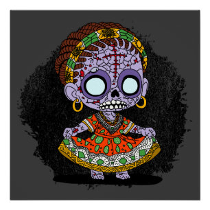 Cute Angolan Zombie Poster