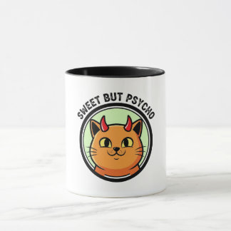 Cute Angry Cat Design Mug