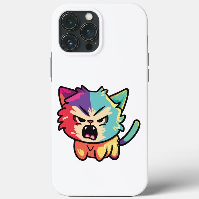Cute angry cat hissing. Case-Mate iPhone case (Back)