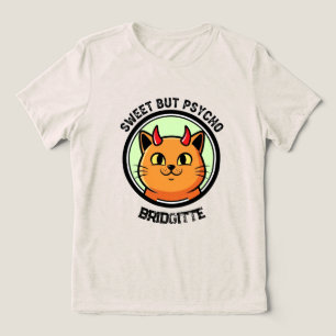 Cute Angry Cat Tri-Blend Shirt