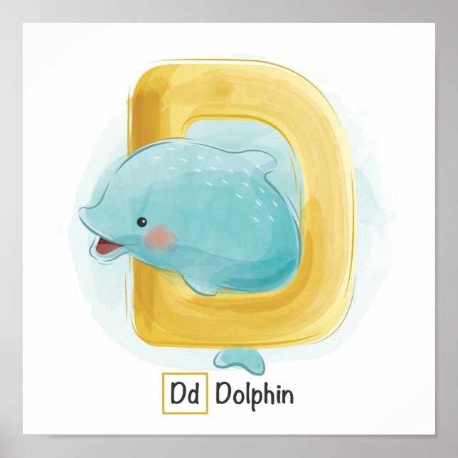 Cute Animal Alphabet Poster (Front)