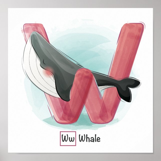 Cute Animal Alphabet Poster (Front)