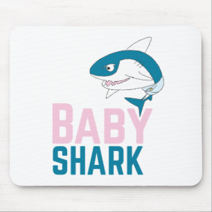 Cute Animal Art Animal Baby Sharks Animal Art Mouse Pad