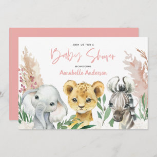 Cute animal botanical floral safari script