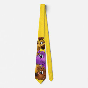 Cute animal cartoon tie