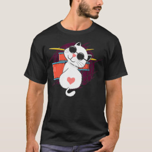 Cute Animal Cat Drummer Gifts Drums T-Shirt