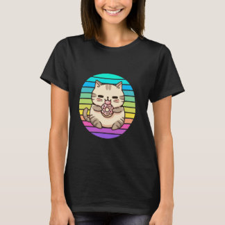 Cute Animal Cat Kitten With Sun, Boys, Girls, Adul T-Shirt