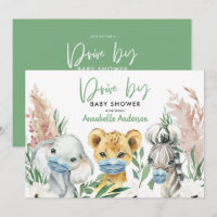 Cute animal covid mask drive by baby