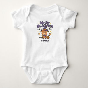 Cute Animal Cow Baby's First Halloween Baby Bodysuit