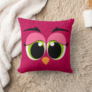 Cute Animal Eyes Throw Pillow