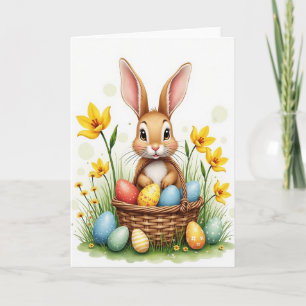 Cute Animal Festive Eggs Card