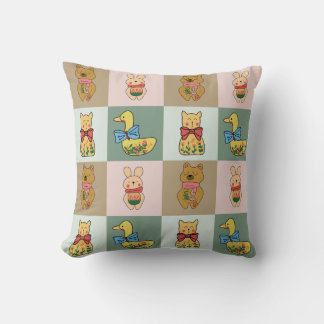 Cute Animal for Sofa & Bedroom Decor  Throw Pillow