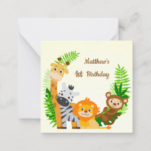 Cute animal friends Birthday Card